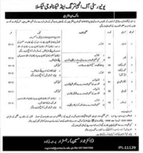 university-of-engineering-taxila-jobs-2024